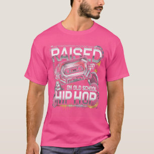 Camiseta Criado en el viejo colegio Hip Hop Cassette Graffi