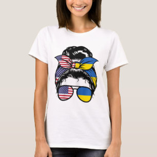 Camiseta Criado en Estados Unidos con raíces en Ucrania Ucr