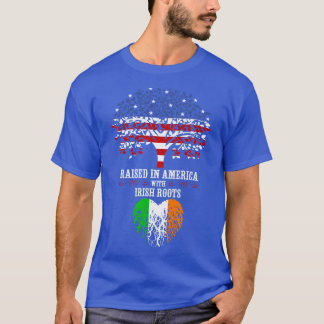 Camiseta Criado en Estados Unidos con raíces irlandesas