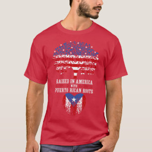 Camiseta Criado en Estados Unidos con raíces puertorriqueña