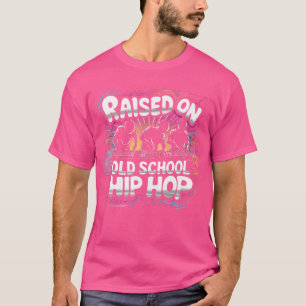 Camiseta Criado En Graffiti De La Vieja Escuela Rap Hip Hop