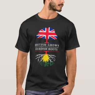 Camiseta Criado en Gran Bretaña con raíces kurdas - Kurdist