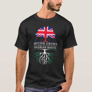 Camiseta Criado en Gran Bretaña con raíces nigerianas - Nig