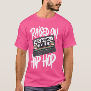 Camiseta Criado en la vieja escuela Hip Hop Cassette Dope 9