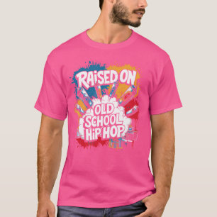 Camiseta Criado en la vieja escuela Hip Hop Tshirt Cassette