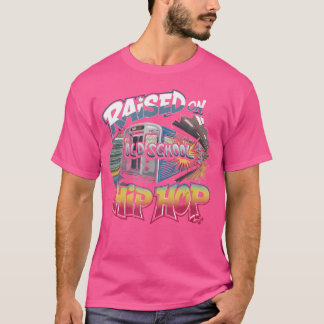 Camiseta Criado en la vieja escuela Hip Hop Tshirt Cassette