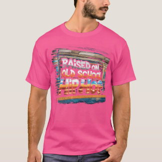 Camiseta Criado en la vieja escuela Hip Hop Tshirt Cassette