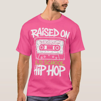 Camiseta Criado en la vieja escuela Hip Hop Tshirt Cassette
