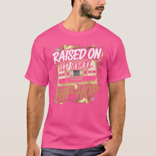 Camiseta Criado en la vieja escuela Hip Hop Tshirt Cassette