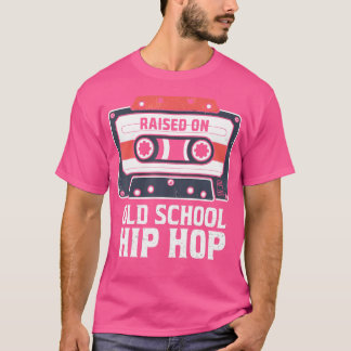 Camiseta Criado en la vieja escuela Hip Hop Tshirt Cassette