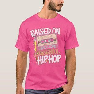 Camiseta Criado en la vieja escuela Hip Hop Tshirt Cassette