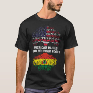 Camiseta Criado estadounidense con raíces bolivianas en Bol