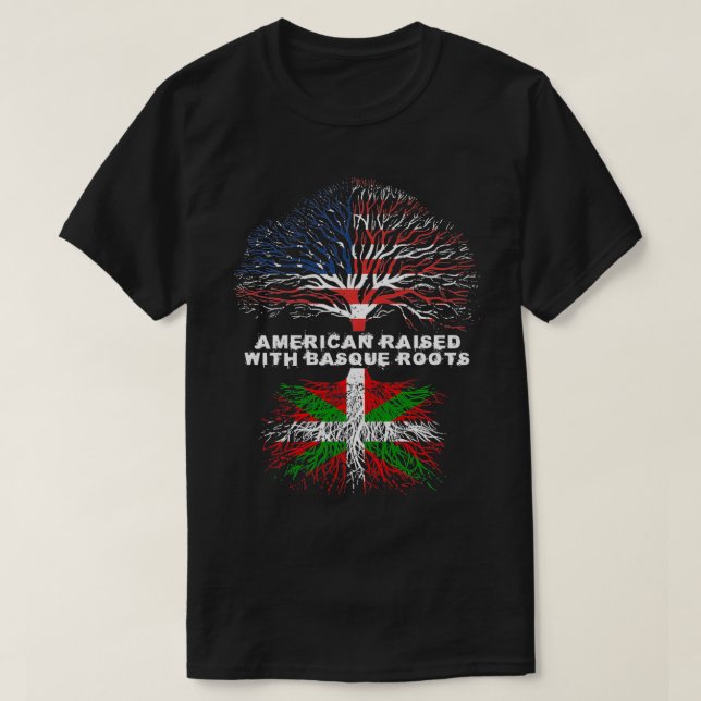 Camiseta Criado estadounidense con raíces vascas (Diseño del anverso)
