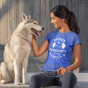 Camiseta Criado por pingüinos naturalmente