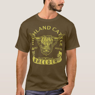 Camiseta Criador de ganado de la región de montaña y vaca e