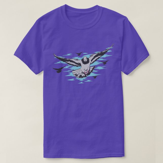 Camiseta Criador de palomas (Diseño del anverso)