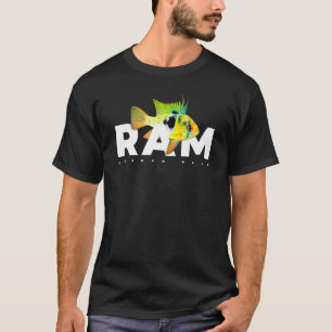 Camiseta Criador de Peces de Acuario Ciclido Azul Alemán