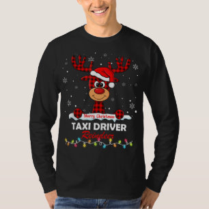 Camiseta Criador de taxis reno Santa Hat Buffalo de chapa C