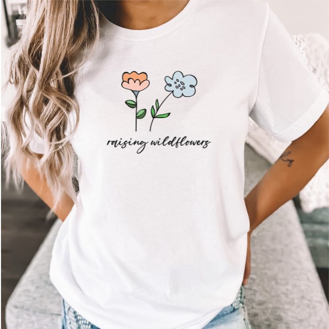 Camiseta Criando a las flores silvestres madre Floral madre (Subido por el creador)