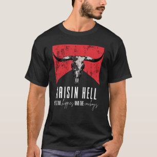 Camiseta Criando alboroto con hippies y vaqueros occidental