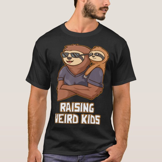 Camiseta Criando niños raros Papá Humor Familia Papi Niños (Anverso)
