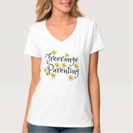Camiseta Crianza de Freerange con pollitos amarillos por to