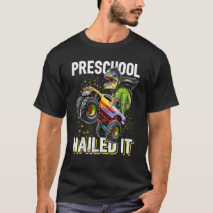 Camiseta Crianza de jardín de infancia con montura de dinos