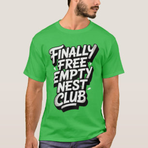 Camiseta Crianza de nido vacío gratis Padres Nidistas vacío