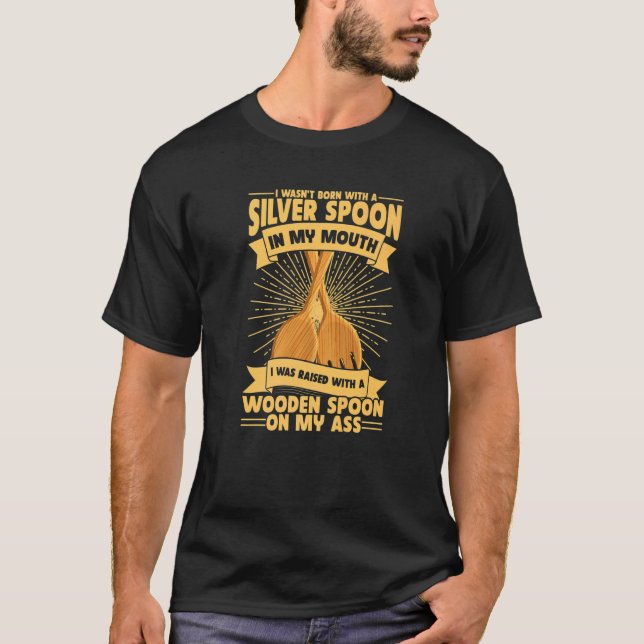 Camiseta Crianza de supervivientes de cuchara de madera 1 (Anverso)