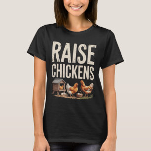 Camiseta Criar pollos granja divertido pollo _2