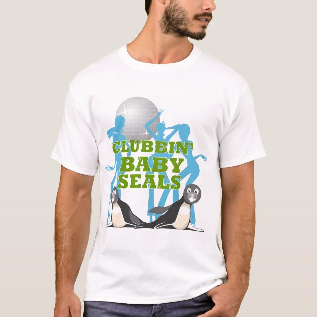 Camiseta Crías de foca del ir de discotecas (Anverso)