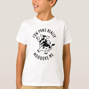 Camiseta Crías de vacas realmente me mueven a mí divertida 