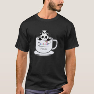 Camiseta criatura animal mascota panda lindo divertido