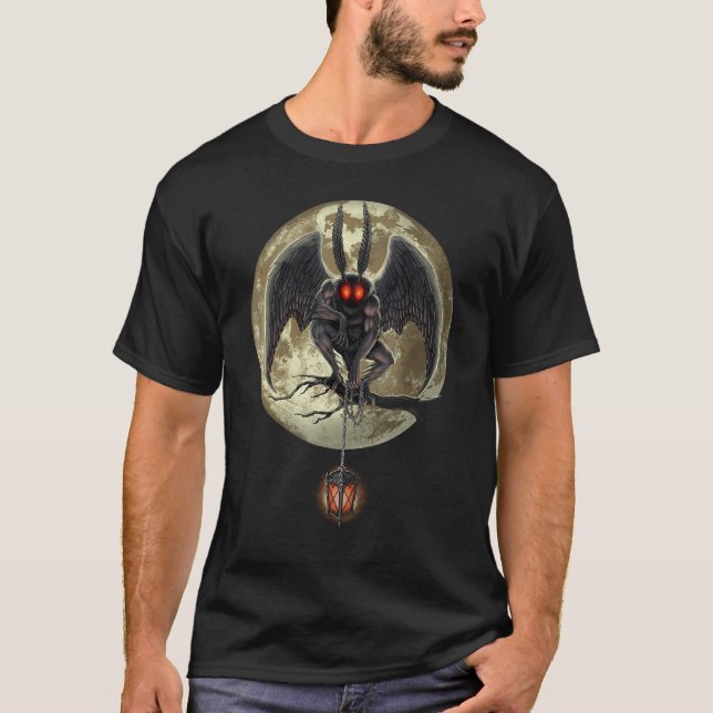 Camiseta Criatura Criptica Criptozoolo Mothman (Anverso)