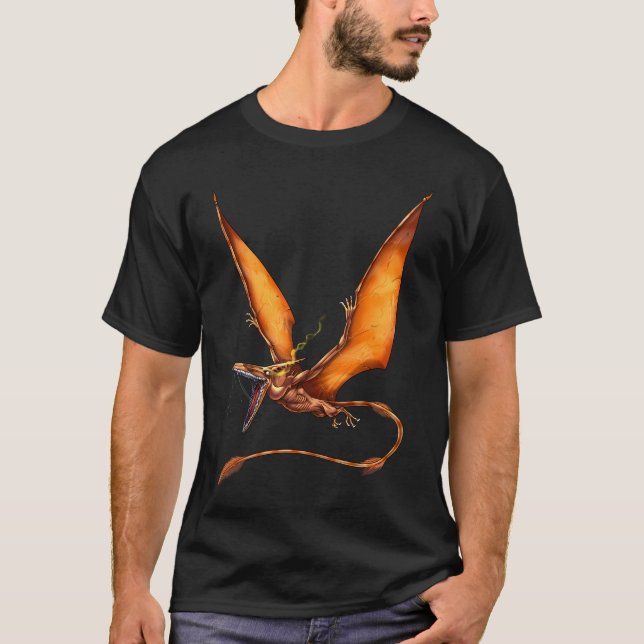 Camiseta Criatura Críptida Kongamato (Anverso)