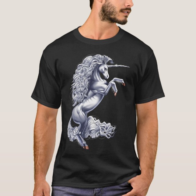 Camiseta Criatura Críptida Unicornio (Anverso)
