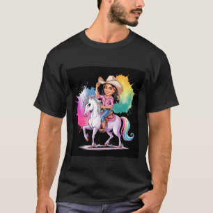 Camiseta Criatura de fábula unicornio con vaquera