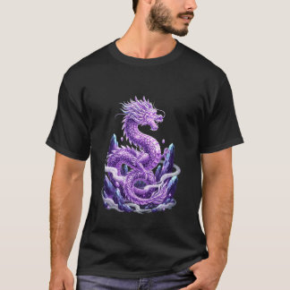 Camiseta Criatura de Fantasía Guardián de Cristal de Dragón