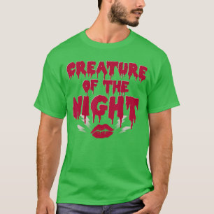 Camiseta Criatura de la Noche Musical de Rock de Terror Lab