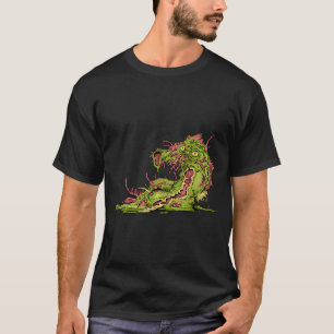 Camiseta Criatura de pez mutante de dibujos animados triste