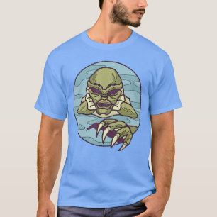 Camiseta Criatura De Una Laguna Arte De Monstruo De Terror