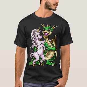 Camiseta Criatura del abrazo de la amistad entre dragón y u