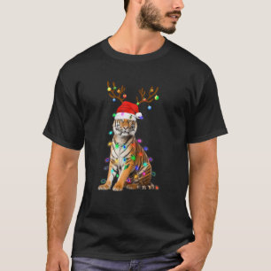 Camiseta Criatura del árbol del tigre de Santa Hat