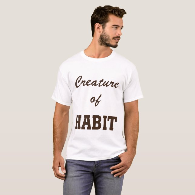 Camiseta criatura del hábito (Anverso completo)