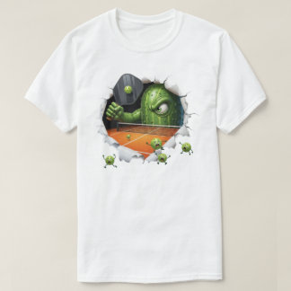 Camiseta Criatura Divertida de Pickleball Domina la Escena 