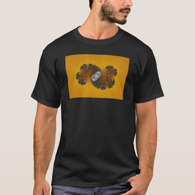 Camiseta Criatura gris - Fractal (Anverso)