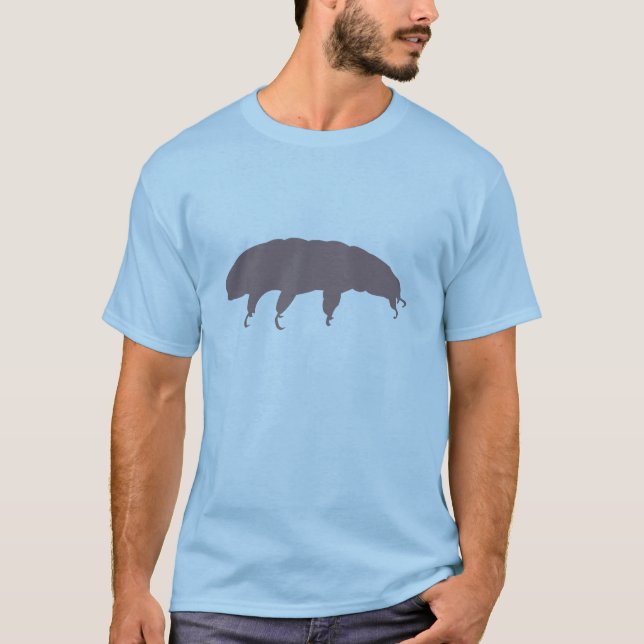 Camiseta Criatura linda de la silueta tardígrada del oso (Anverso)