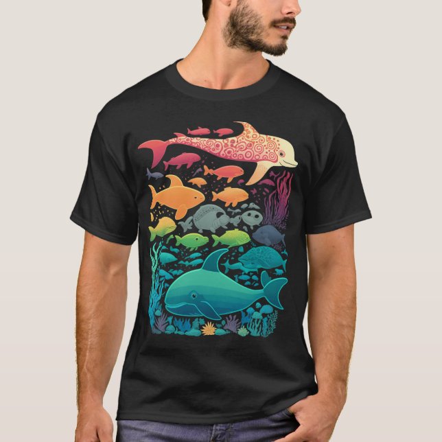 Camiseta Criaturas Acuáticas (Anverso)