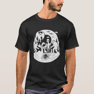 Camiseta Criaturas Cripticas Bigfoot Mothman Loch Ness Mons