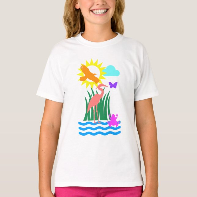 Camiseta Criaturas de Everglade (Anverso)